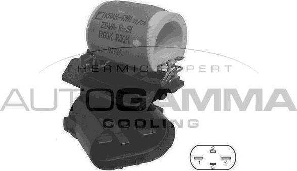 Autogamma GA15671 - Додатковий резистор, електромотор - вентилятор радіатора autocars.com.ua
