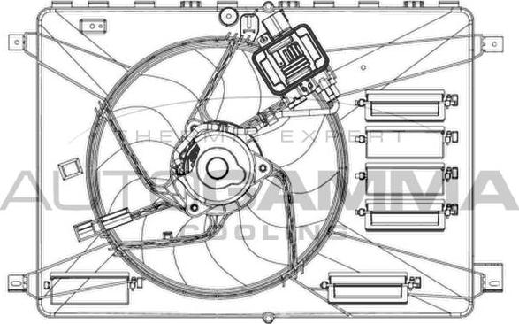 Autogamma GA200960 - Вентилятор, охолодження двигуна autocars.com.ua