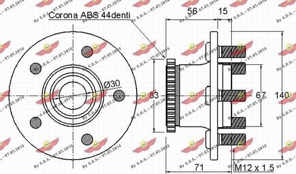 Autokit 01.97207 - Комплект подшипника ступицы колеса autodnr.net