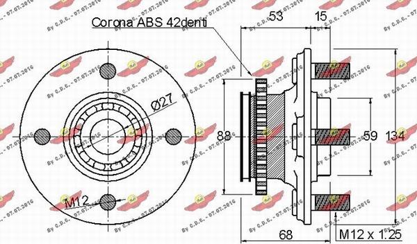 Autokit 01.97285 - Комплект подшипника ступицы колеса autodnr.net