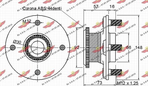 Autokit 01.97487 - Комплект подшипника ступицы колеса autodnr.net