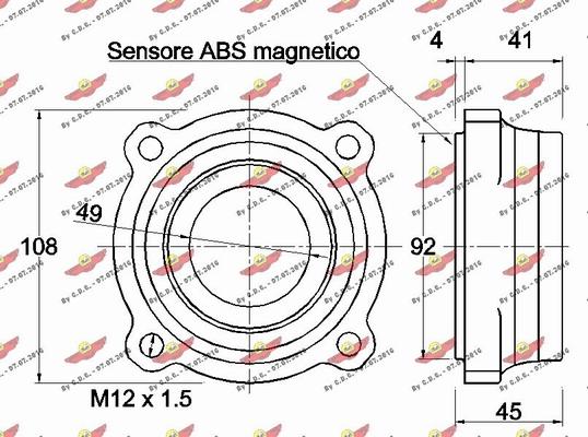 Autokit 01.98125 - Комплект підшипника маточини колеса autocars.com.ua