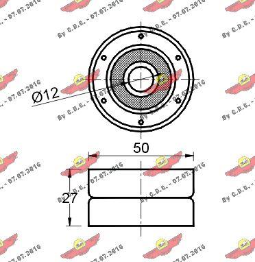 Autokit 03.433 - Паразитний / Провідний ролик, зубчастий ремінь autocars.com.ua