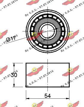 Autokit 03.80146 - Паразитний / провідний ролик, поліклиновий ремінь autocars.com.ua