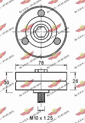 Autokit 03.80458 - Направляющий ролик, поликлиновый ремень autodnr.net