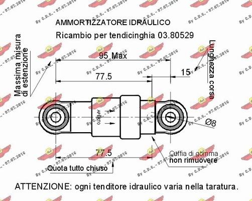 Autokit 03.80530 - Амортизатор, поліклиновий ремінь autocars.com.ua