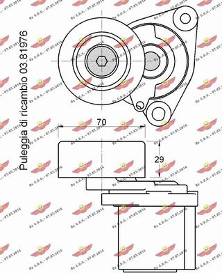 Autokit 03.81144 - Натяжитель, поликлиновый ремень autodnr.net