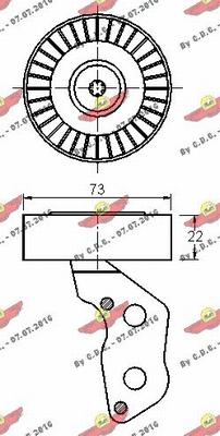 Autokit 03.81432 - Паразитний / провідний ролик, поліклиновий ремінь autocars.com.ua