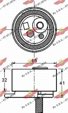 Autokit 03.81532 - Натяжной ролик, ремень ГРМ autodnr.net