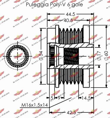 Autokit 03.81765 - Шкив генератора, муфта autodnr.net