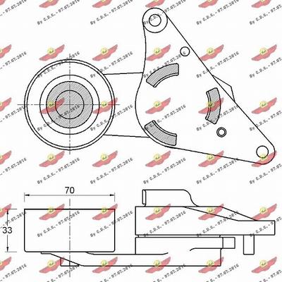 Autokit 03.81892 - Натягувач ременя, клинові зуб. autocars.com.ua