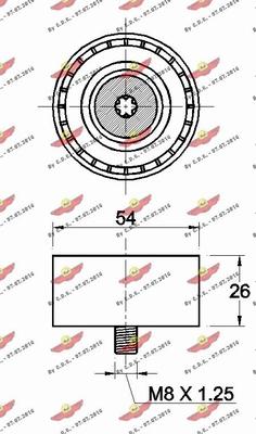 Autokit 03.81937 - Паразитний / провідний ролик, поліклиновий ремінь autocars.com.ua