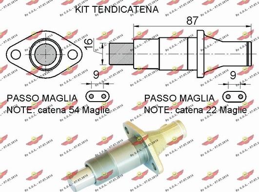 Autokit 03.89033K - Комплект цепи привода распредвала autodnr.net