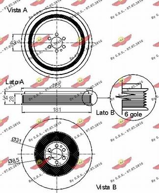 Autokit 03.90060 - Шкив коленчатого вала autodnr.net