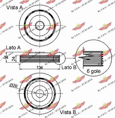 Autokit 03.90102 - Шкив коленчатого вала autodnr.net