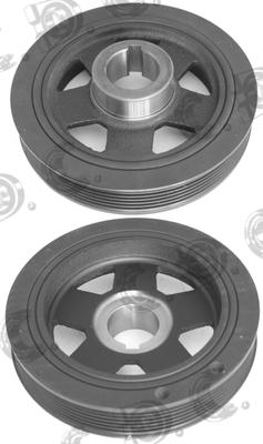 Autokit 03.90221 - Ремінний шків, колінчастий вал autocars.com.ua