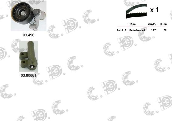 Autokit 04.5027C - Комплект ременя ГРМ autocars.com.ua