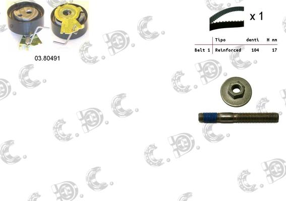 Autokit 04.5048 - Комплект ременя ГРМ autocars.com.ua