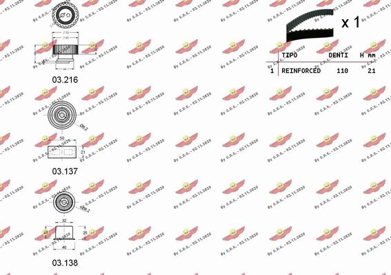 Autokit 04.5122 - Комплект ремня ГРМ autodnr.net