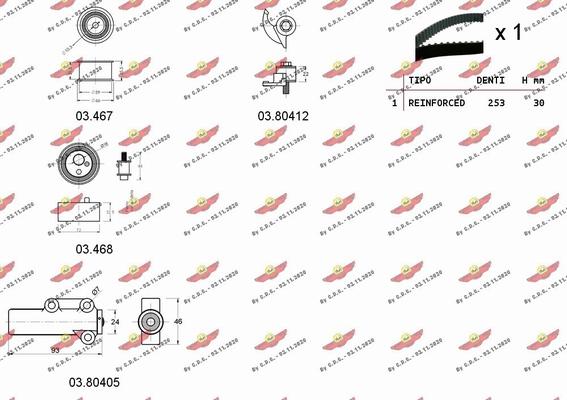 Autokit 04.5240 - Комплект ремня ГРМ autodnr.net