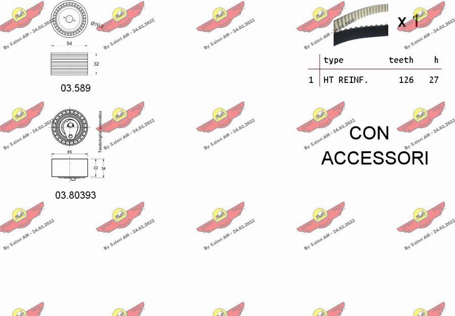 Autokit 04.5261PA - Водяной насос + комплект зубчатого ремня autodnr.net