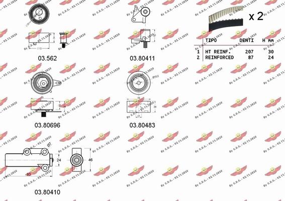 Autokit 04.5266C - Комплект ремня ГРМ autodnr.net