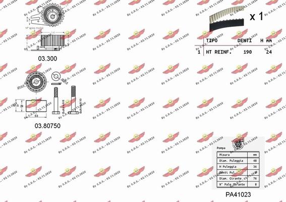 Autokit 04.5282PA - Водяной насос + комплект зубчатого ремня autodnr.net