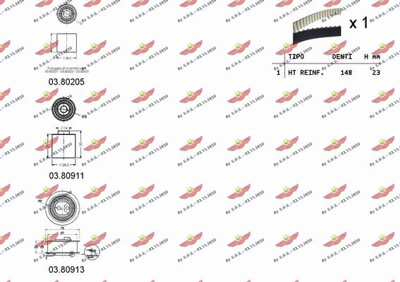 Autokit 04.5298 - Комплект ремня ГРМ autodnr.net