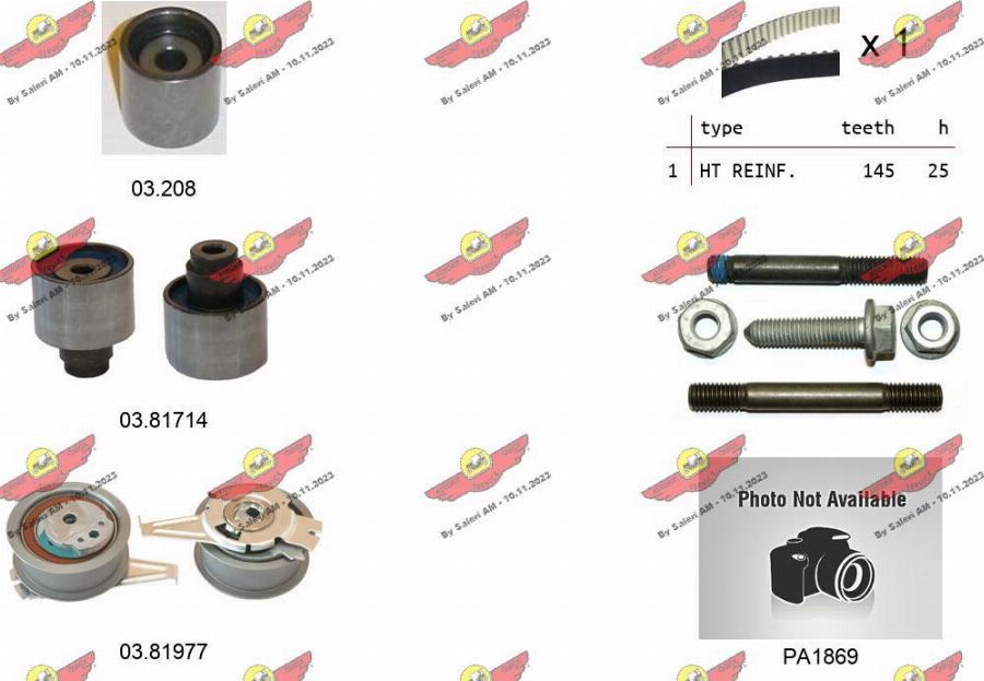 Autokit 04.5355PA3 - Водяной насос + комплект зубчатого ремня autodnr.net