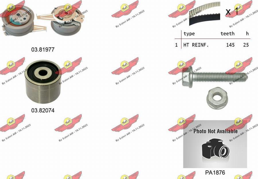 Autokit 04.5370PA3 - Водяной насос + комплект зубчатого ремня autodnr.net