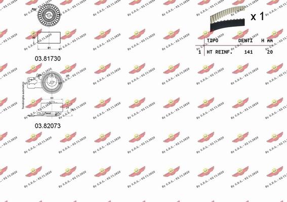 Autokit 04.5374 - Комплект ремня ГРМ autodnr.net