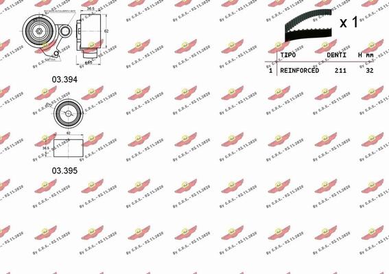 Autokit 04.5400 - Комплект ремня ГРМ autodnr.net