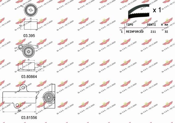 Autokit 04.5440 - Комплект ремня ГРМ autodnr.net