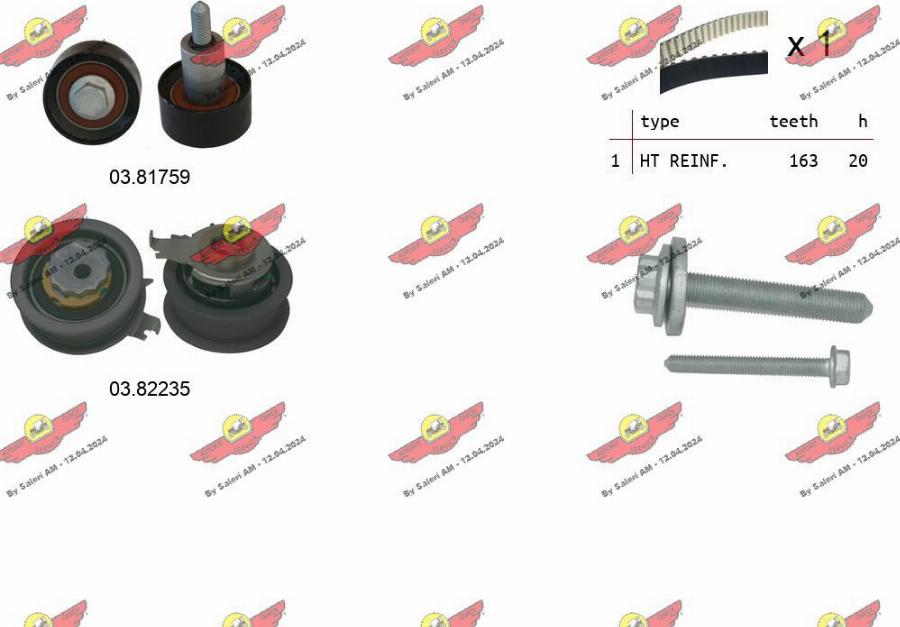 Autokit 04.5495 - Комплект ремня ГРМ autodnr.net