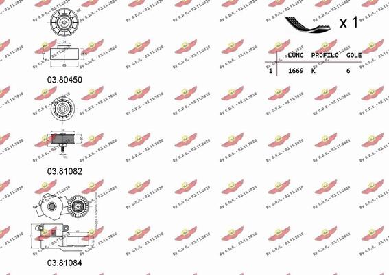 Autokit 06.0002 - Поликлиновый ременный комплект autodnr.net