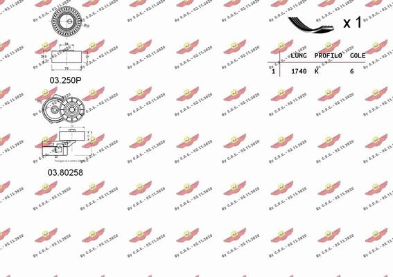 Autokit 06.0005 - Поликлиновый ременный комплект autodnr.net