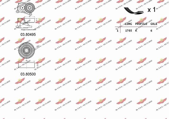 Autokit 06.0048 - Поликлиновый ременный комплект autodnr.net