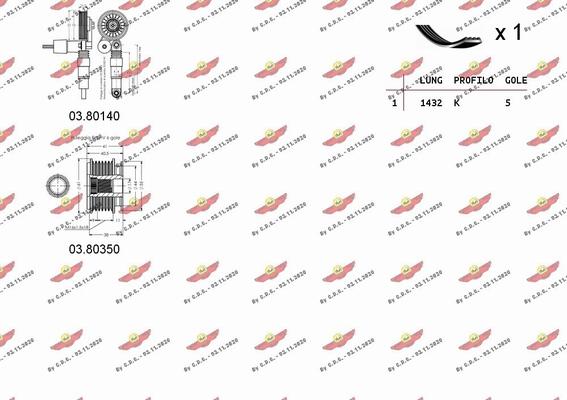 Autokit 06.0073 - Поликлиновий ремінний комплект autocars.com.ua