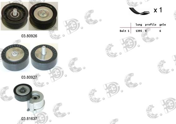 Autokit 06.0080 - Поликлиновий ремінний комплект autocars.com.ua