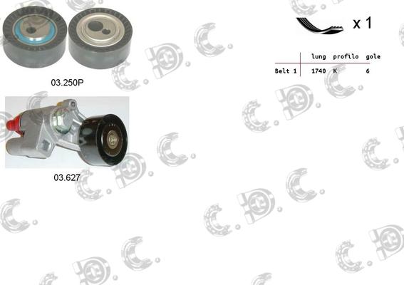 Autokit 06.0090 - Поликлиновый ременный комплект autodnr.net