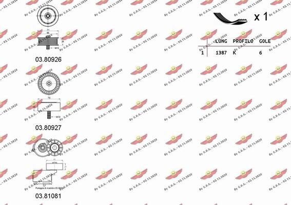 Autokit 06.0115 - Поликлиновий ремінний комплект autocars.com.ua