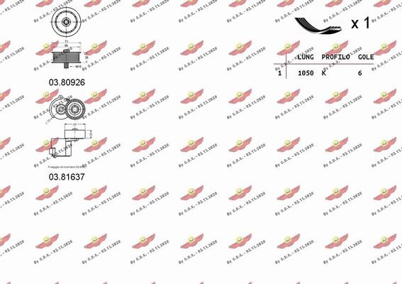 Autokit 06.0128 - Поликлиновый ременный комплект autodnr.net