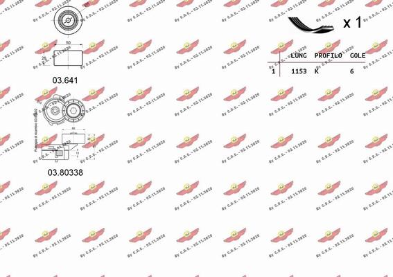 Autokit 06.0132 - Поликлиновый ременный комплект autodnr.net