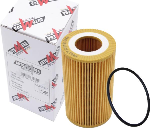 Automega 246784810 - Масляний фільтр autocars.com.ua