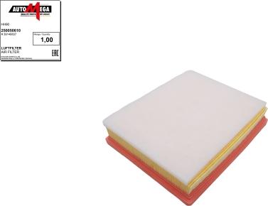 Automega 250050610 - Повітряний фільтр autocars.com.ua