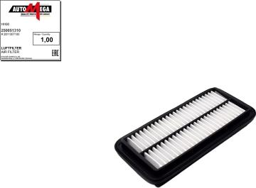 Automega 250051310 - Повітряний фільтр autocars.com.ua