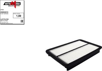 Automega 250052010 - Повітряний фільтр autocars.com.ua