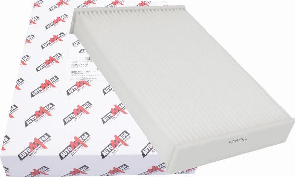 Automega 250201210 - Фільтр, повітря у внутрішній простір autocars.com.ua