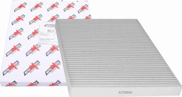Automega 250202710 - Фільтр, повітря у внутрішній простір autocars.com.ua