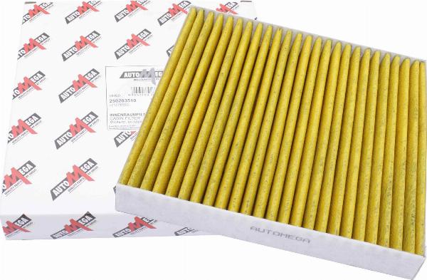 Automega 250203510 - Фільтр, повітря у внутрішній простір autocars.com.ua